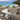 Quatropi Outdoor 6 Seater Tall High Table & Stool Garden Bar Set Beige Aluminium