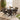 Quatropi Oval 4 Seat Dining Table Set & Four Swivel Carver Dining Chairs Brown