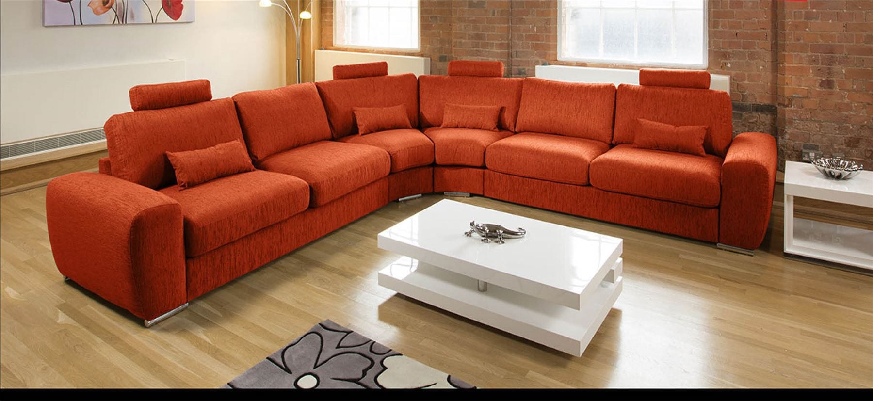 Quatropi Premium Giant L Shape Corner Cinema Sofa 3.6x3.6mt Headrests Grande 20
