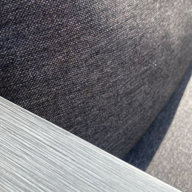 Quatropi Premium Outdoor Garden Sofa Modern Wood Effect Aluminium Grey 210cm