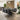 Quatropi Quatropi 6 Seater Black Ceramic Dining Set Modern Grey Faux Leather