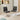 Quatropi Quatropi 6 Seater Black Ceramic Dining Set Modern Grey Faux Leather