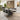 Quatropi Quatropi 6 Seater Ceramic Marble Dining Set Modern Grey Faux Leather