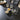 Quatropi Quatropi 8 Seater Black Ceramic Dining Set Modern Grey Faux Leather