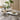 Quatropi Quatropi Ceramic Corner Dining Table Grey Bench Set Grey Marble Effect Left