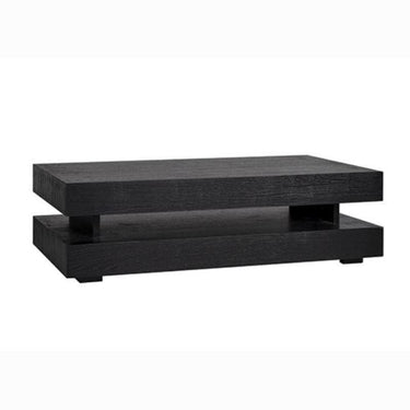 Quatropi Quatropi Coffee Table Black Oak LIving Room Lounge 1500 x 800mm