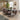 Quatropi Quatropi Designer 6 Seater Ceramic Marble Dining Set Grey & Pink Velvet