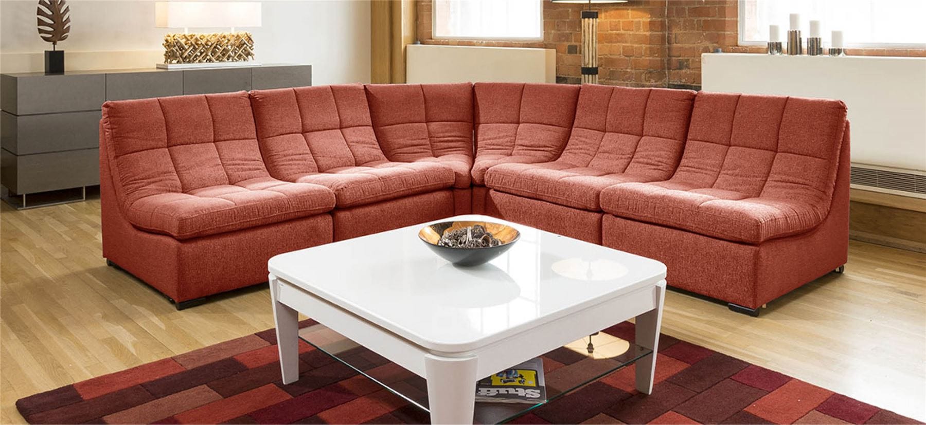 Quatropi Quatropi Designer Relax Range Corner Sofa Luxury 5 Seater L5