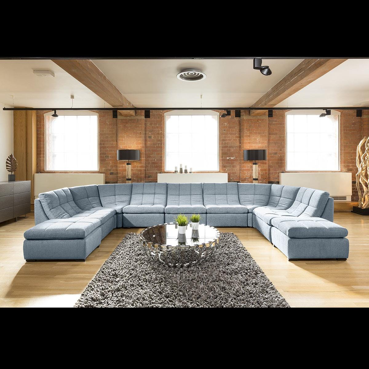 Quatropi Quatropi Designer Relax Range U Shaped Sofa Luxury 9 Seater U2