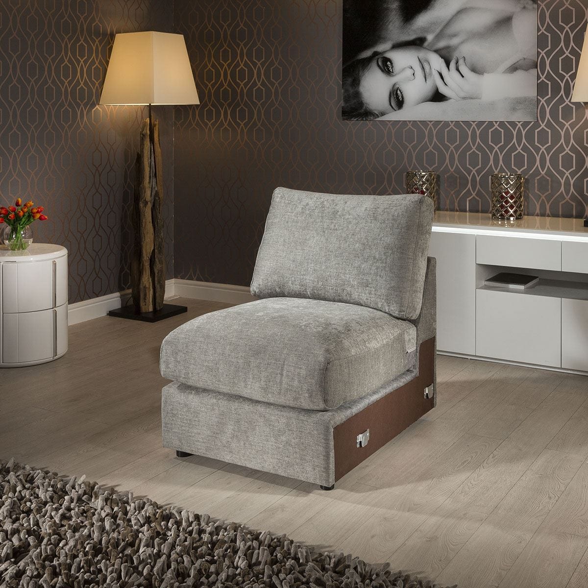 Quatropi Quatropi Gala Range 0.7m Modular Sofa Settee Add on Middle Section 70