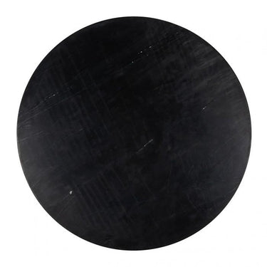Quatropi Quatropi Gold Metal Drum Coffee Table - 90cm Round Premium Black Marble Top - Ironville