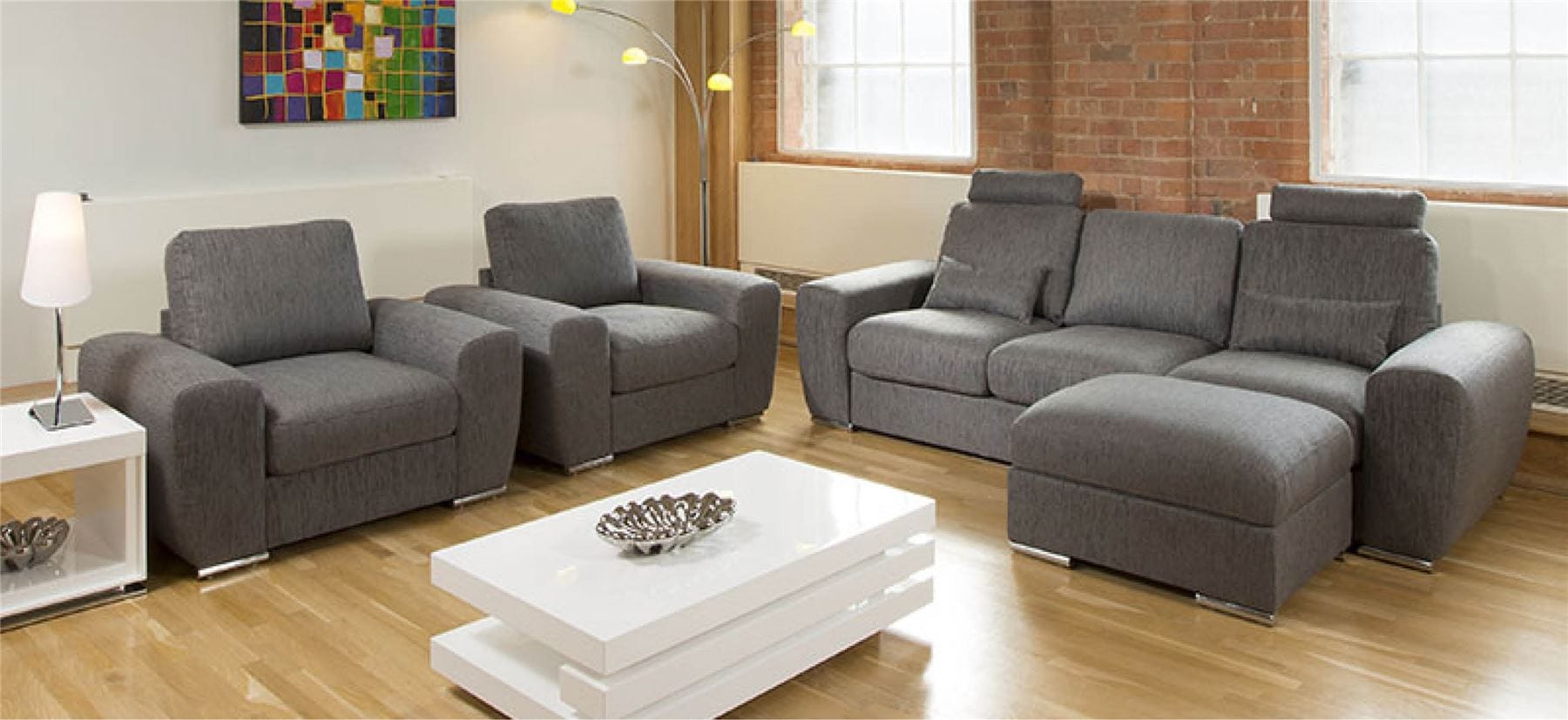 Quatropi Quatropi Massive Modern 3 Piece Suite Sofa Plus 2 Armchairs Grande 26