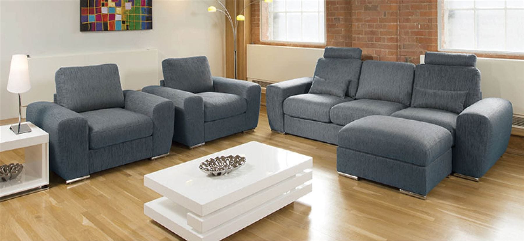 Quatropi Quatropi Massive Modern 3 Piece Suite Sofa Plus 2 Armchairs Grande 26