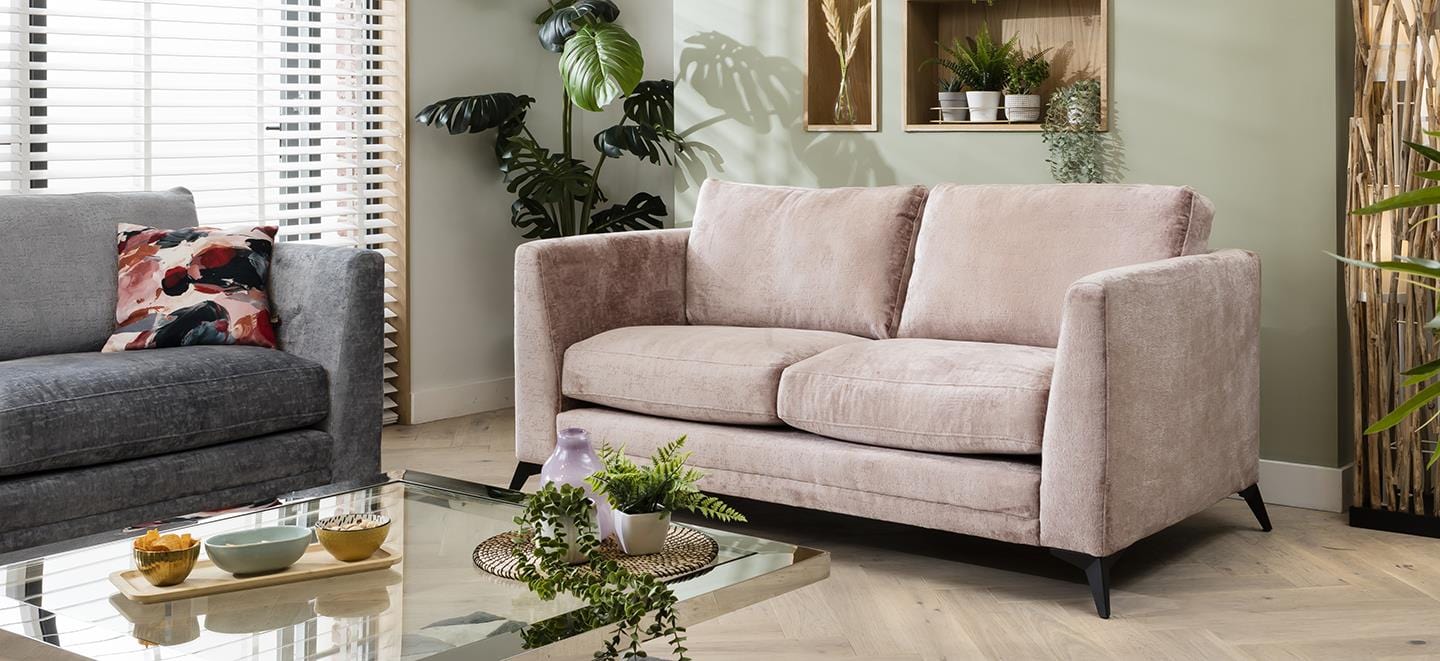 Quatropi Quatropi Modern 2 Seater Sofa - Premium Fabric - Choose Your Fabric - 185cm