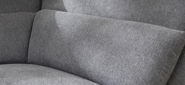 Quatropi Quatropi Modern 6 Seater L-Shape Corner Sofa Set Settee Grey Fabric L6
