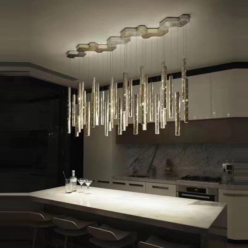 Quatropi Quatropi Modern Chandelier Ceiling Light - Large Gold Kitchen Hall Way Light