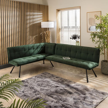 Quatropi Quatropi Modern Right-Hand Kitchen Corner Dining Bench Seat Green