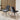 Quatropi Quatropi Rectangular Ceramic Dining Table Table 6 Seater Set - Grey Marble Effect