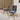 Quatropi Quatropi Rectangular Ceramic Dining Table Table 6 Seater Set - Grey Marble Effect