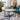 Quatropi Quatropi Round Coffee Table Modern Grey Marble-Effect Ceramic Top 90cm