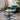 Quatropi Quatropi Round Coffee Table Modern Grey Marble-Effect Ceramic Top 90cm