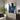 Quatropi Quatropi Wall Art - Hand Painted Blue & Black Wall Decor With Frame - 120x150cm