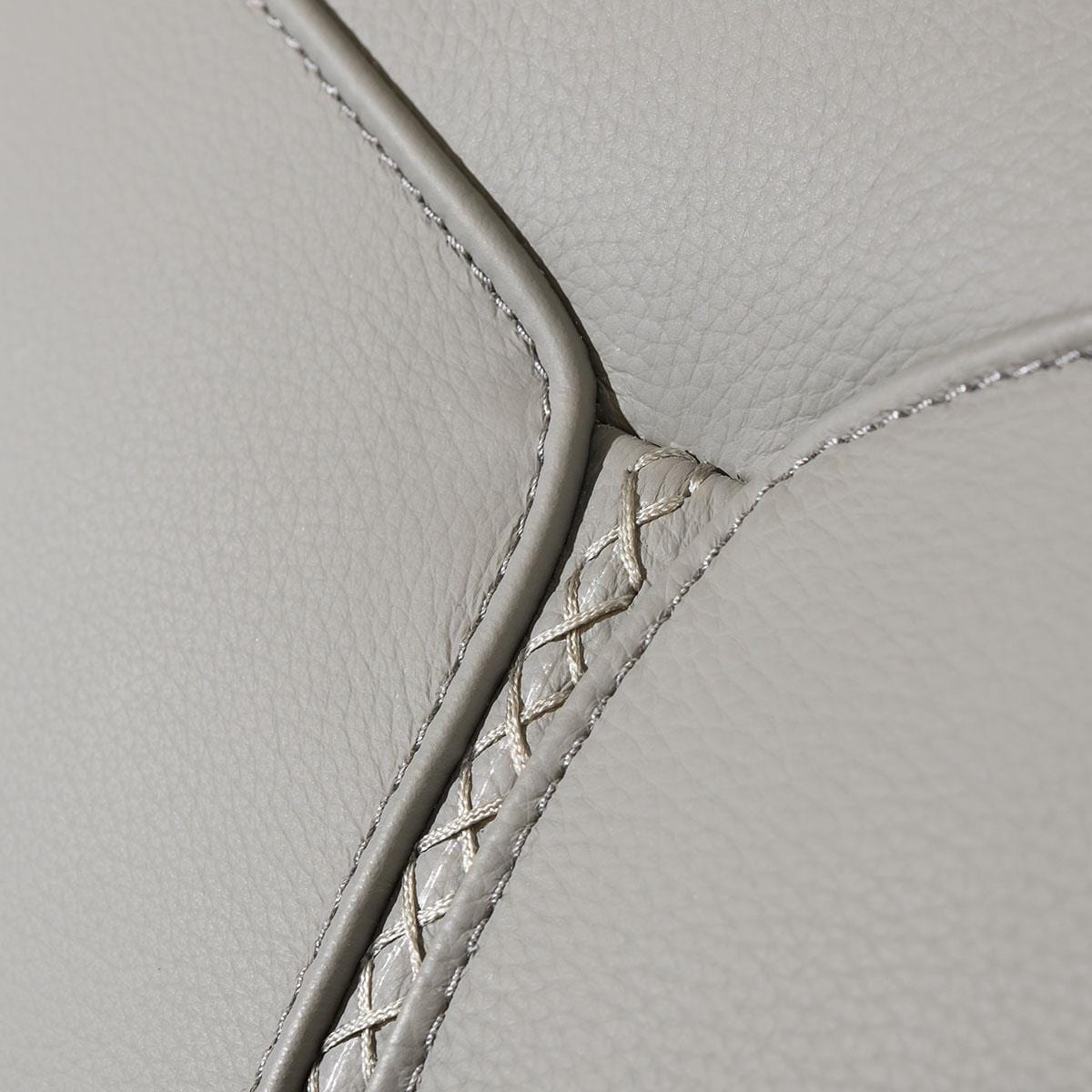 Quatropi Reggie Recliner 2 Seater Leather Sofa Grey