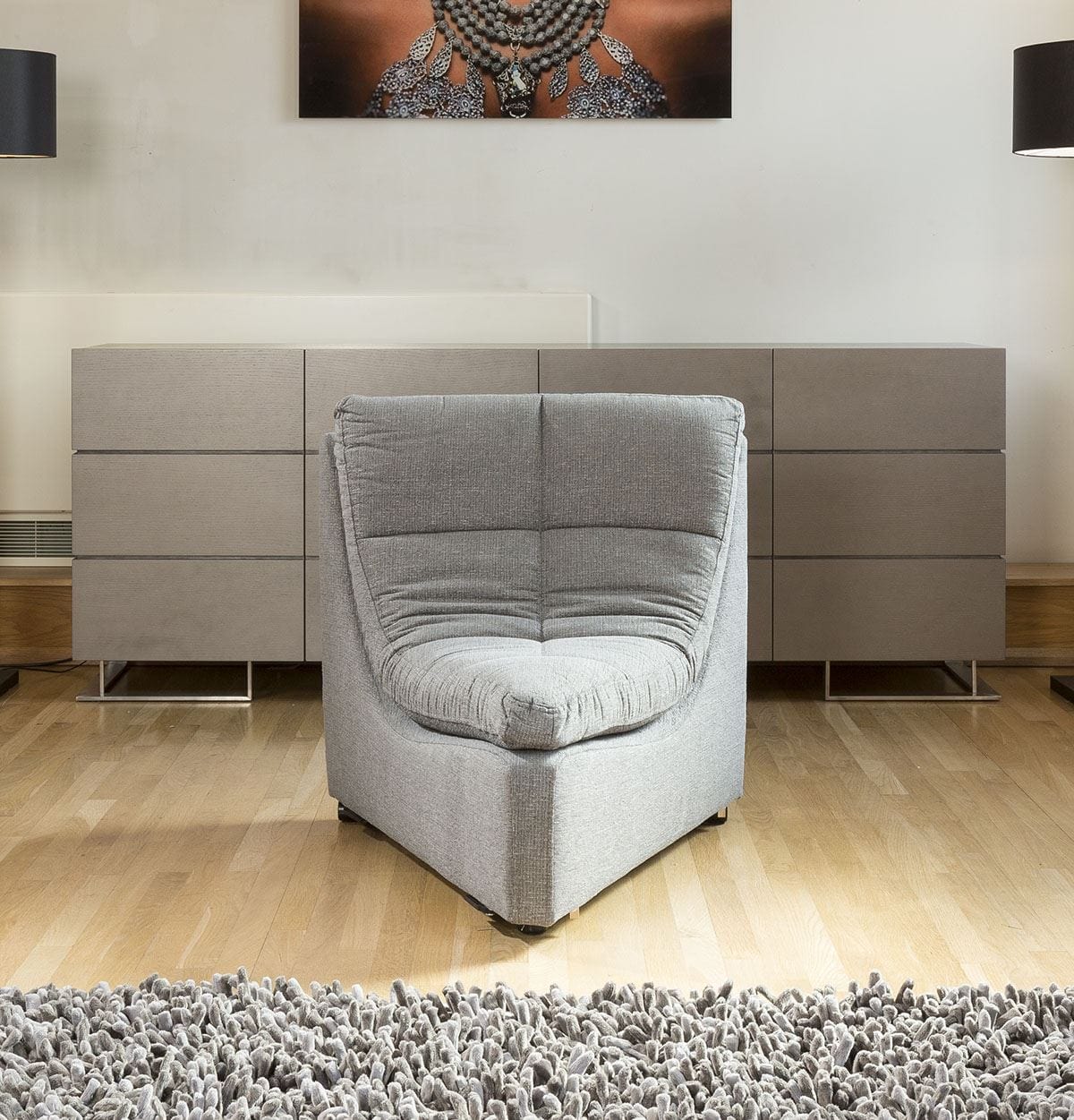Quatropi Relax Premium Desginer Sofa Corner Piece 45 Degree Chair