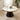 Quatropi Round Marble Dining Table & Cream Velvet Chairs - 6 Seater Dining Set