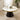 Quatropi Round Marble Dining Table & Cream Velvet Chairs, 6 Seater Dining Set