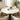 Quatropi Round Marble Dining Table & Cream Velvet Chairs - 6 Seater Dining Set