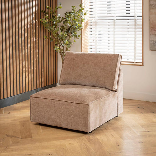 Rupert Armless Middle Modular Sofa Section Fawn 89x98cm