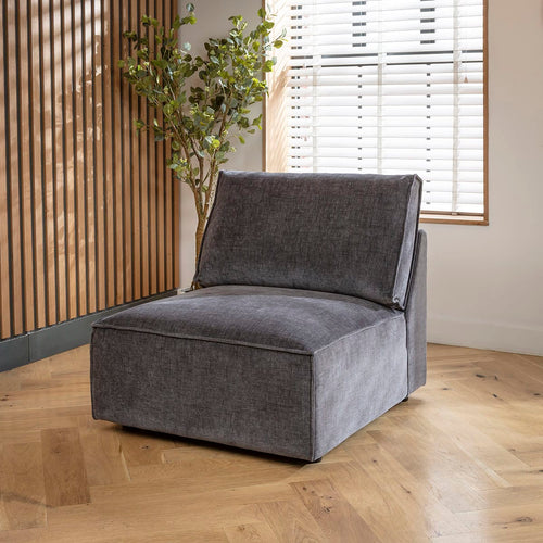 Rupert Armless Middle Modular Sofa Section Storm 89x98cm