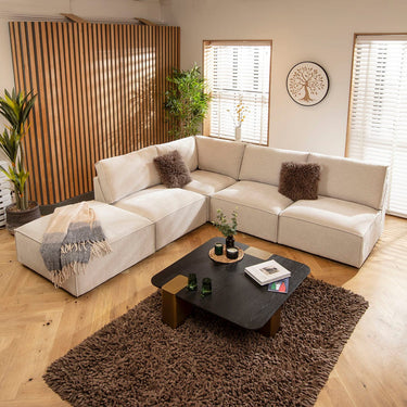 Quatropi Rupert Footstool Section Natural 98x98cm