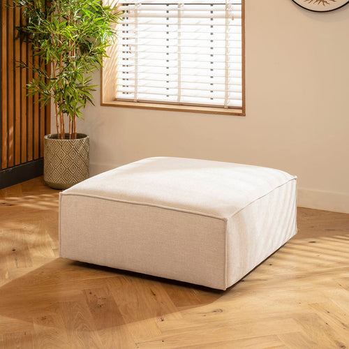 Rupert Footstool Section Natural 98x98cm
