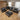 Quatropi Rupert Leather Corner Modular Sofa Section Carbon 98x98cm