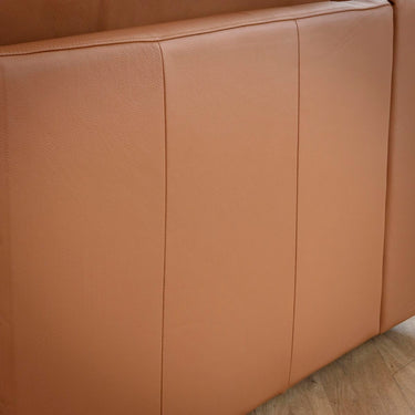 Quatropi Rupert Leather Corner Modular Sofa Section Tuscan 98x98cm