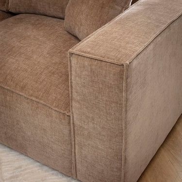 Quatropi Rupert Right-Hand Armed Modular Sofa Section Fawn 110x98cm