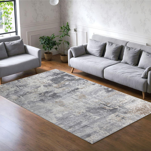 Sapphire Large Rug Brown / Beige / Grey / White / Silver 200 X 290cm