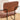 Quatropi Sasha Faux Leather Carver Dining Chair Antique Brown