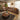Quatropi Sectional Corner Sofa 6 Seater Modern L Shape Couch Brown Fabric