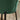 Quatropi Set of 2 Contemporary Velvet Dining Chairs Green Fabric Black Legs