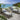 Quatropi Set of 2 Garden Cushioned Sun Loungers Grey Aluminium Metal 196cm