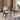Quatropi Set of 2 Modern Carver Dining Chairs Luxury Beige Leather Wood Legs