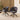 Quatropi Set of 2 Modern Carver Dining Chairs Unique Grey Fabric Swivel Base