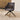 Quatropi Set of 2 Modern Carver Dining Chairs with Arms Grey Fabric Swivel Base