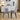 Quatropi Set of 2 Modern Carver Dining Chairs with Arms Metal Light Grey Fabric