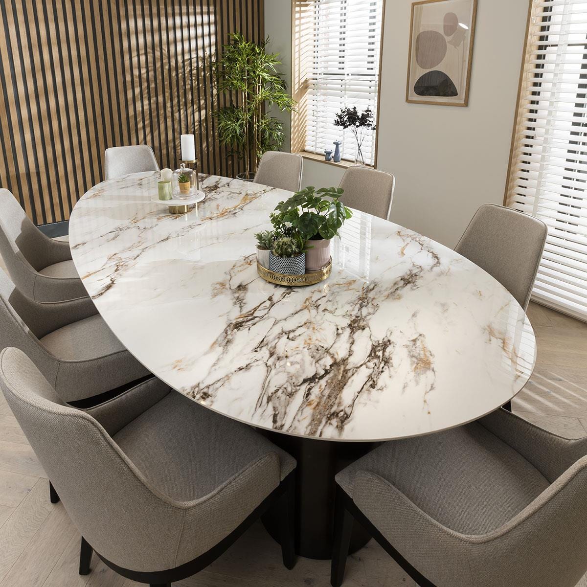 Quatropi Large Oval Dining Table Seats Molly Seat Oval Modern