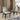 Quatropi Set of 2 Modern High Back Dining Chairs Luxury Beige Fabric Wood Legs