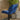 Quatropi Set of 2 Modern Kitchen Bar Stools With Back Adjustable Blue Velvet 